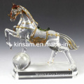 Big Colorful Glass Horse Figurines and Glass Ornaments Animals for Home Decoration